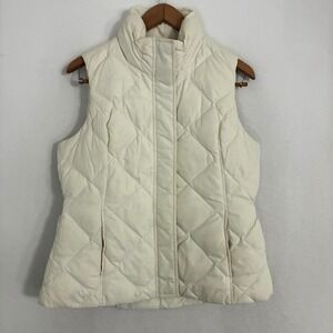 Eddie Bauer EB700 Goose Down Puffer Vest Womens M Quilted Full Zip Outdoor Gorp